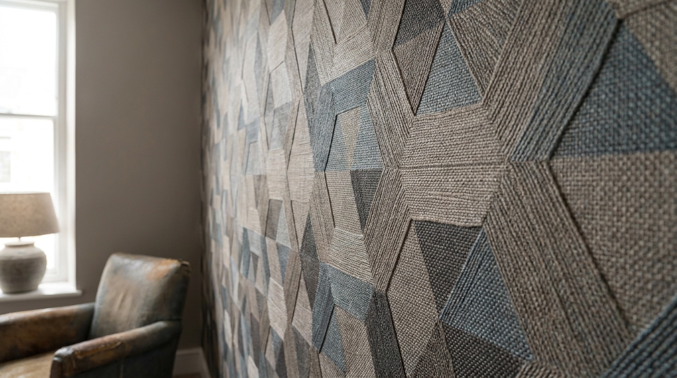 Bold accent wallpaper