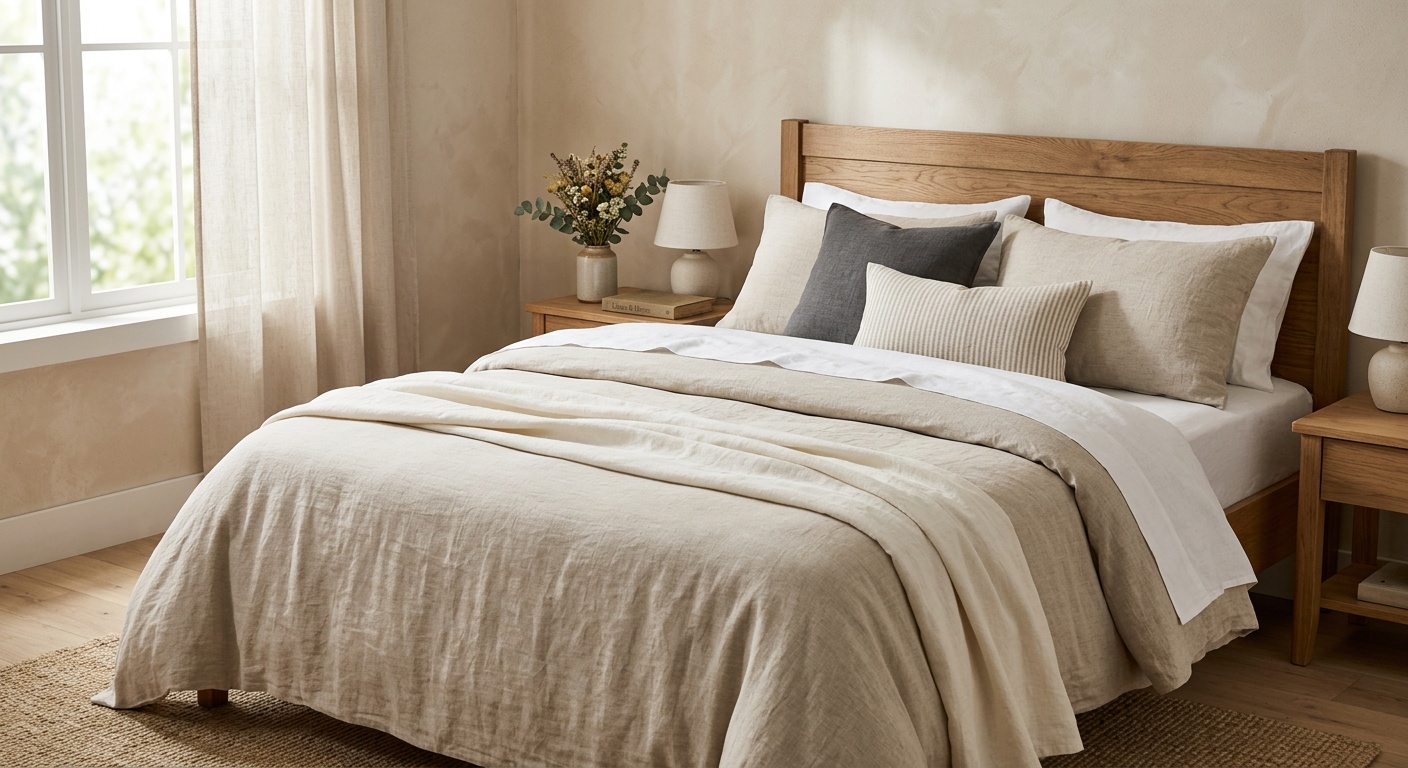 Linen bedding sets