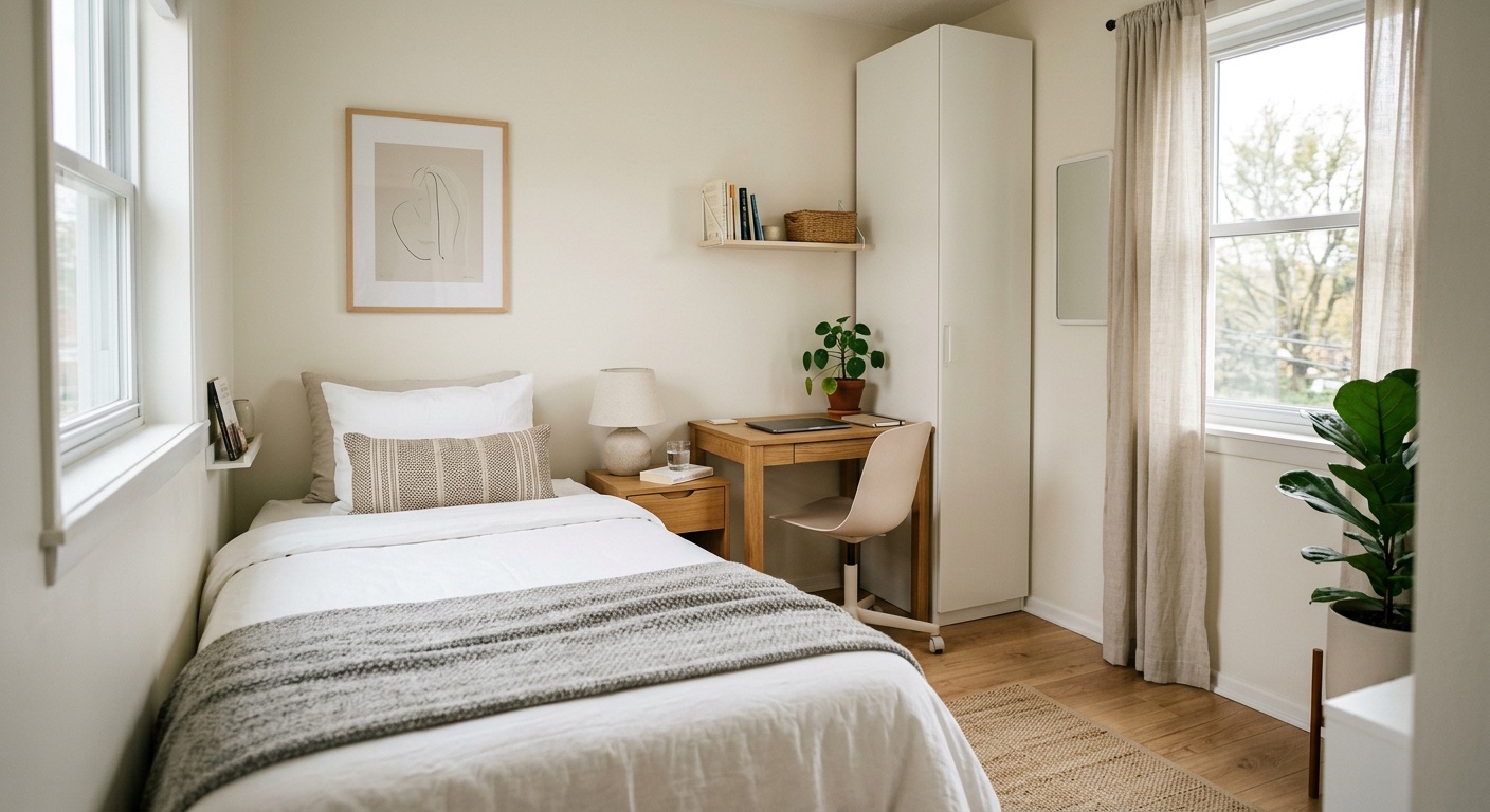 Small bedroom layout ideas that maximize comfort and space